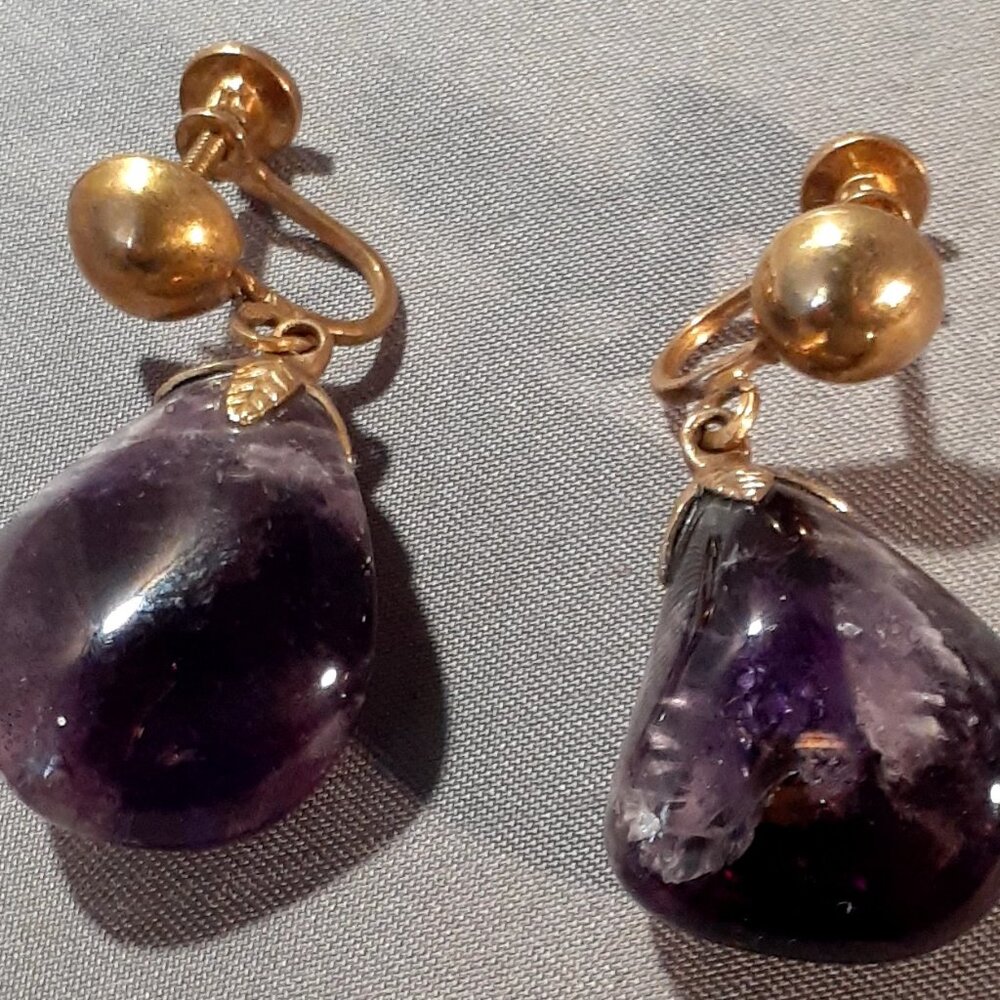 Vintage Amethyst Earrings